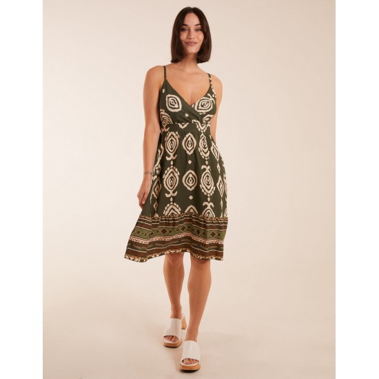 Crossover Aztec Border Dress