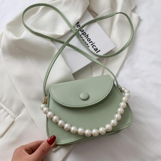 Pearl Beaded Crossbody Bag