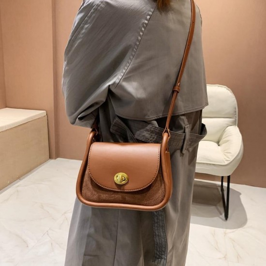 Brown Leather Shoulder Bag Ladies