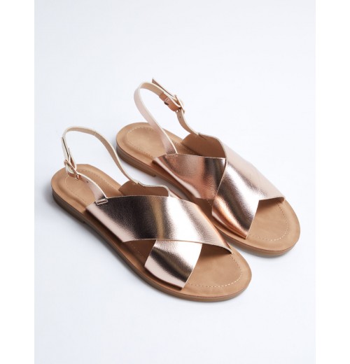 Crossover Strap Sandals